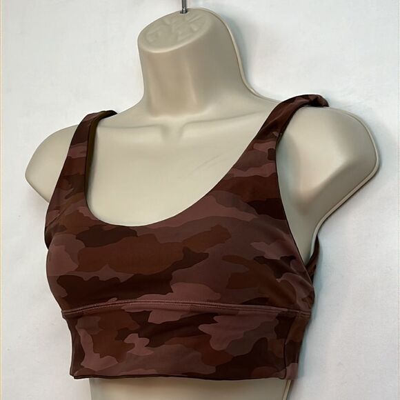 Lululemon Align brown reversible camouflage sport bra size 8. NWOT - Picture 7 of 16